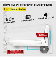 Мульти сплит система на 2 комнаты Pioneer 2MSHD18B / KFRI25LW х2